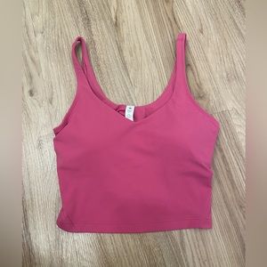 Lululemon Align crop tank top, pink, size 6